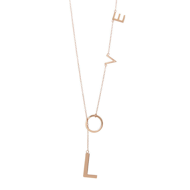 Love Lariat - 14K Rose Gold Vermeil