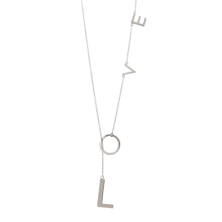 Love Lariat - Sterling Silver
