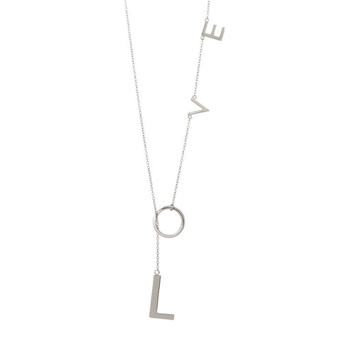 Love Lariat - Sterling Silver