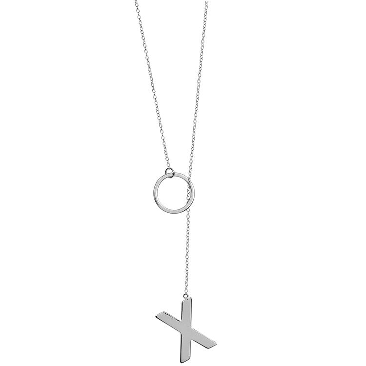 XO Lariat - Sterling Silver
