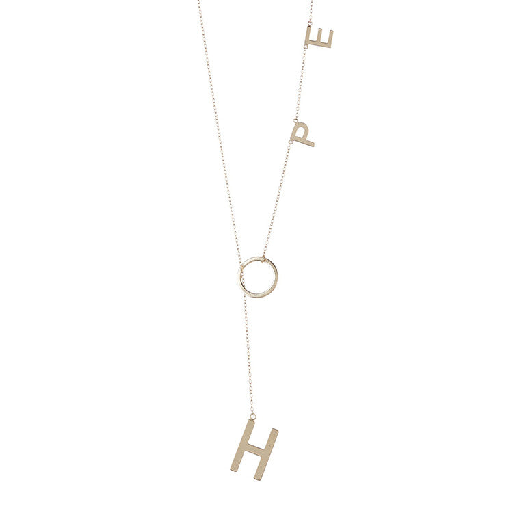 Hope Lariat - 14K Yellow Gold Vermeil