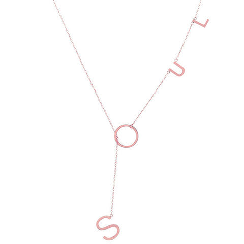 Soul Lariat - 14K Rose Gold Vermeil