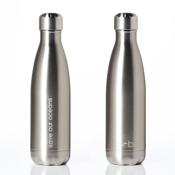 Future Bottle + Carry Cover (Aztec Print) - 500ml/17oz Silver