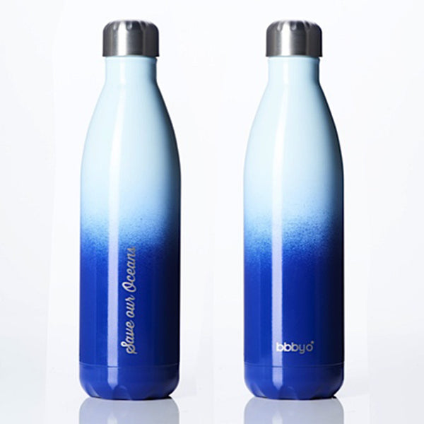 Future Bottle + Carry Cover (Big Blue Print) - 750ml/25oz Blue Gradient