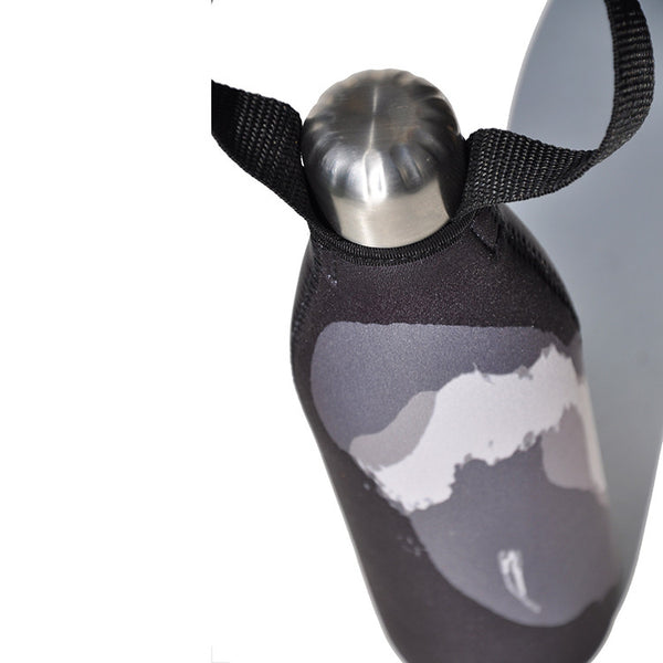 Future Bottle + Carry Cover (Black Wave Print) - 750ml/25oz Black