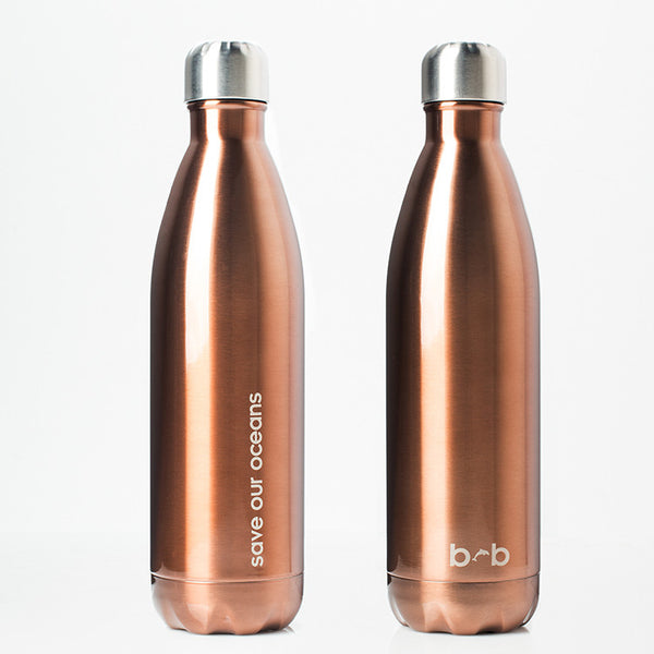 Future Bottle + Carry Cover (Koru Print) - 750ml/25oz Copper