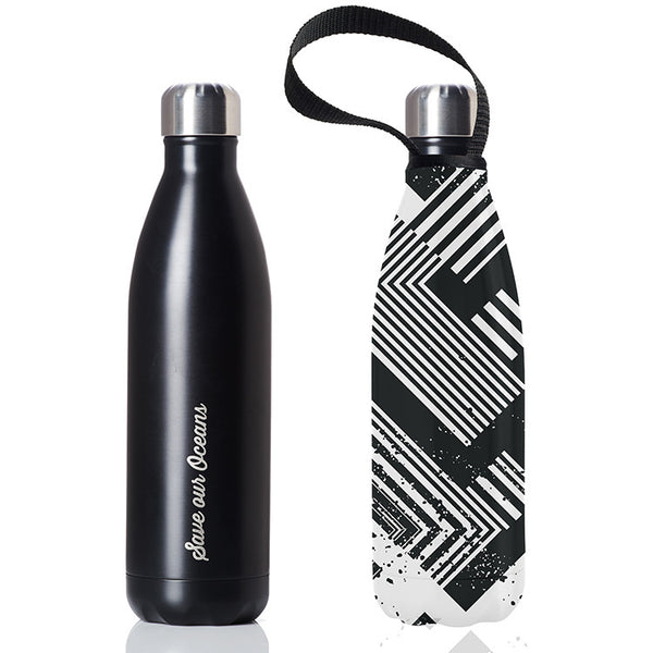 Future Bottle + Carry Cover (Circuit Print) - 750ml/25oz Black