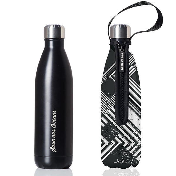 Future Bottle + Carry Cover (Circuit Print) - 750ml/25oz Black