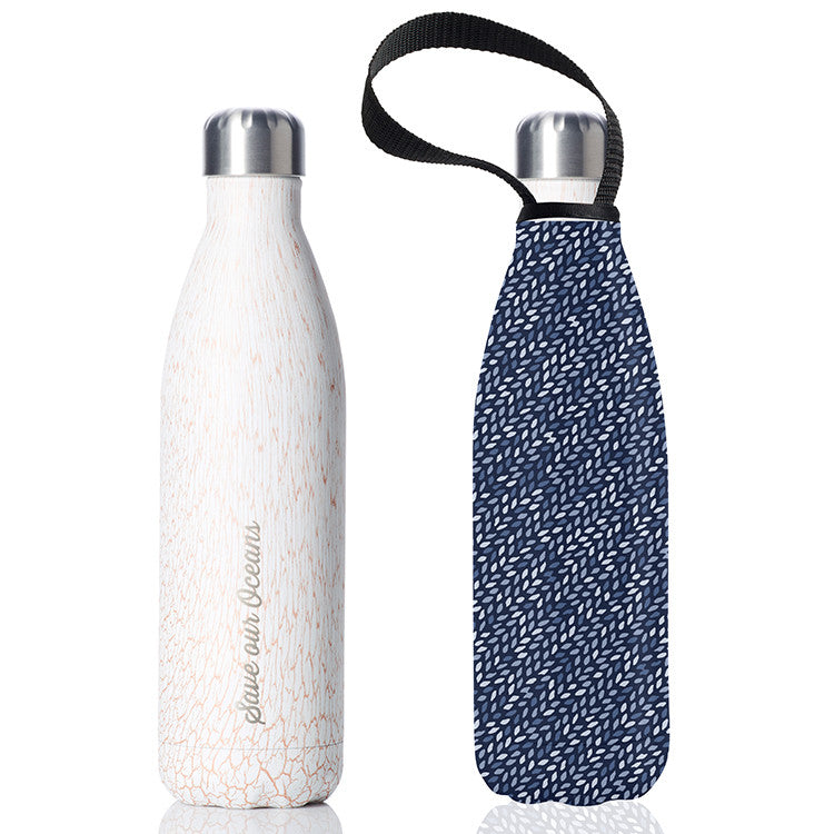 Future Bottle + Carry Cover (Leaf Print) - 750ml/25oz Sand