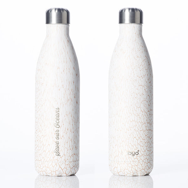 Future Bottle + Carry Cover (Leaf Print) - 750ml/25oz Sand