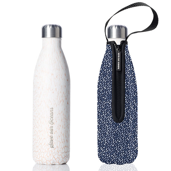 Future Bottle + Carry Cover (Leaf Print) - 750ml/25oz Sand