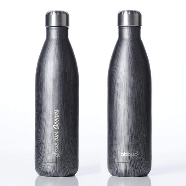 Future Bottle + Carry Cover (Pool Print) - 750ml/25oz Black Wood